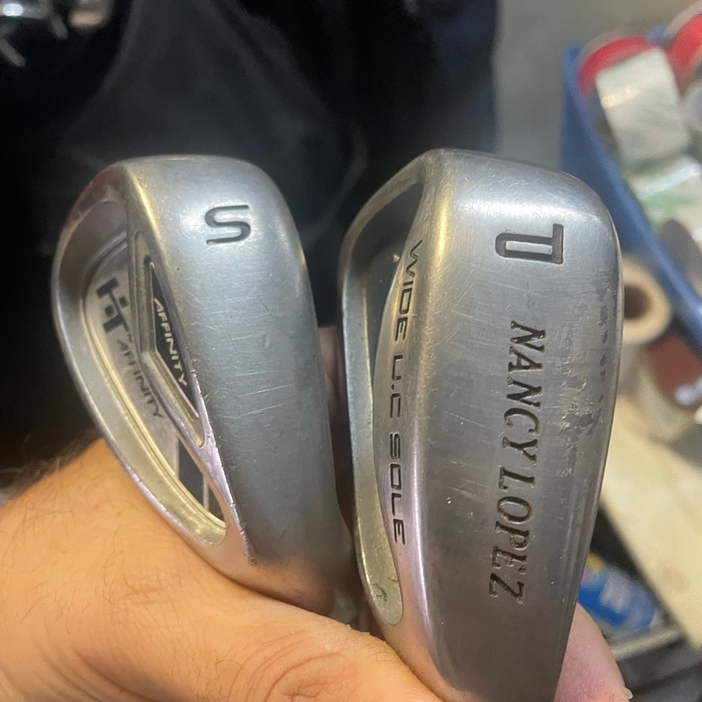 Golf Wedges Sand And Pitching Wedge In Right Hand